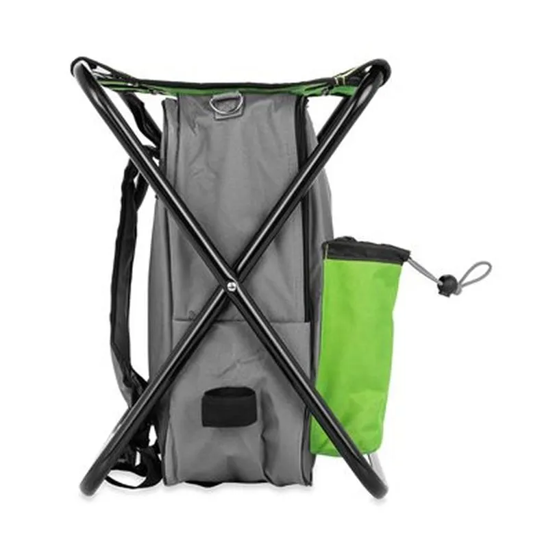 Camp Stool Backpack Cooler -Gr